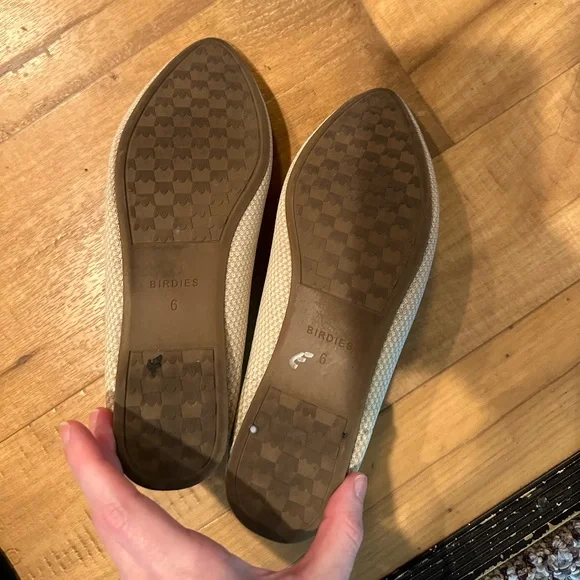 BIRDIES/ JUDY BLUE Cream and Black Flats - Picture 4 of 4